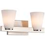 1_Nuvo Royale 14 1/2" Wide Brushed Nickel 2 Light Vanity