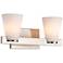 Nuvo Royale 14 1/2" Wide Brushed Nickel 2 Light Vanity