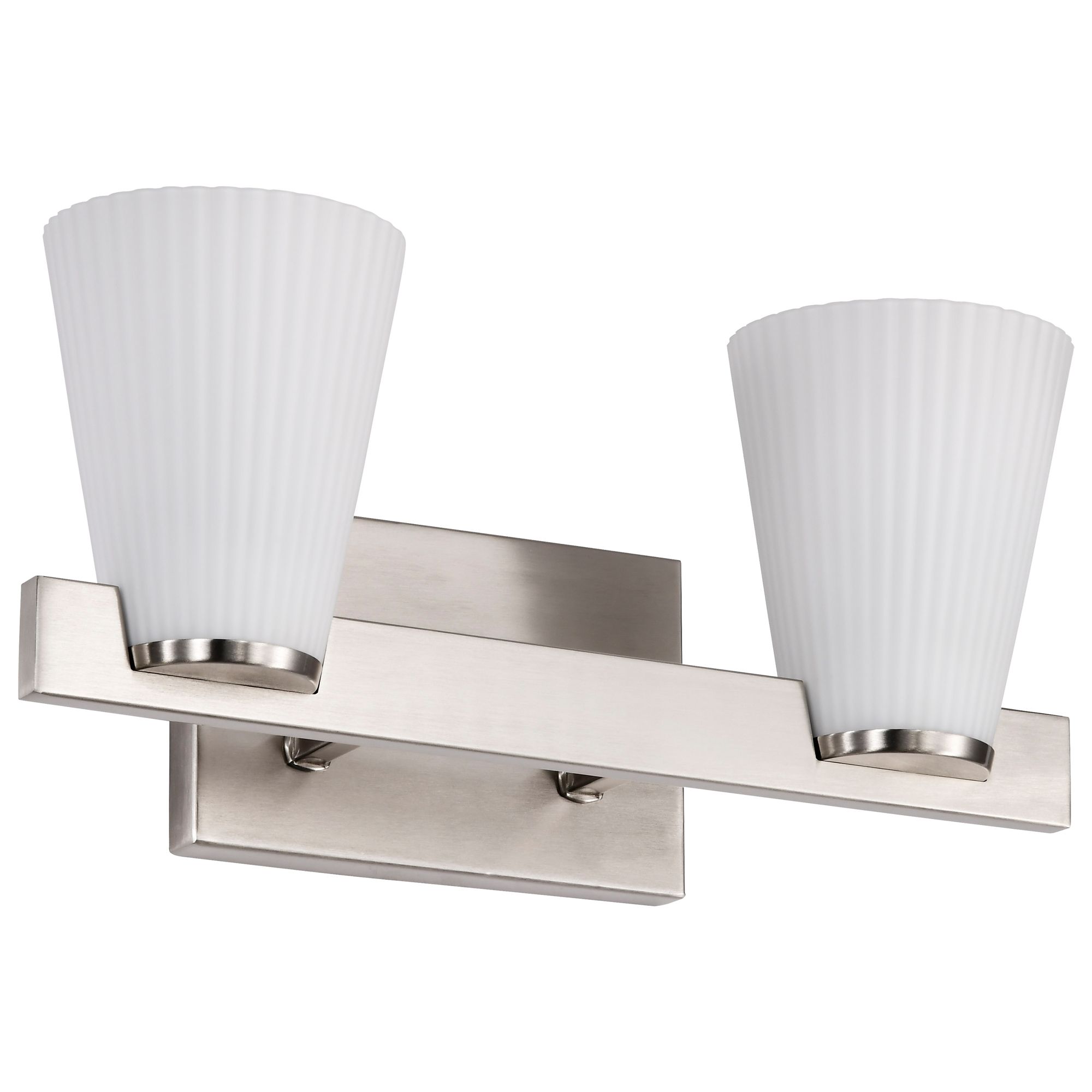 Image 3 Nuvo Royale 14 1/2" Wide Brushed Nickel 2 Light Vanity more views