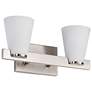 3_Nuvo Royale 14 1/2" Wide Brushed Nickel 2 Light Vanity more views
