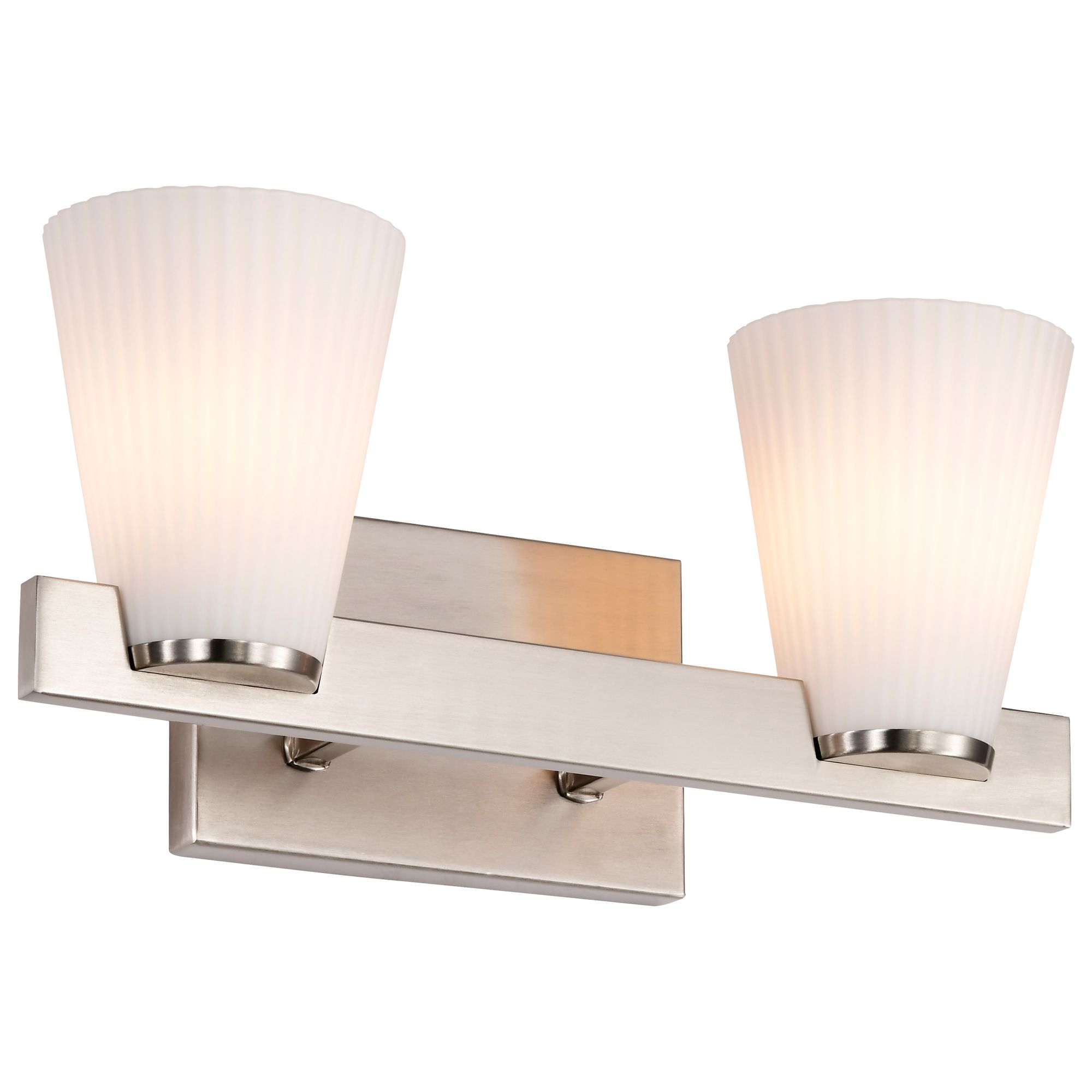 Image 4 Nuvo Royale 14 1/2" Wide Brushed Nickel 2 Light Vanity more views