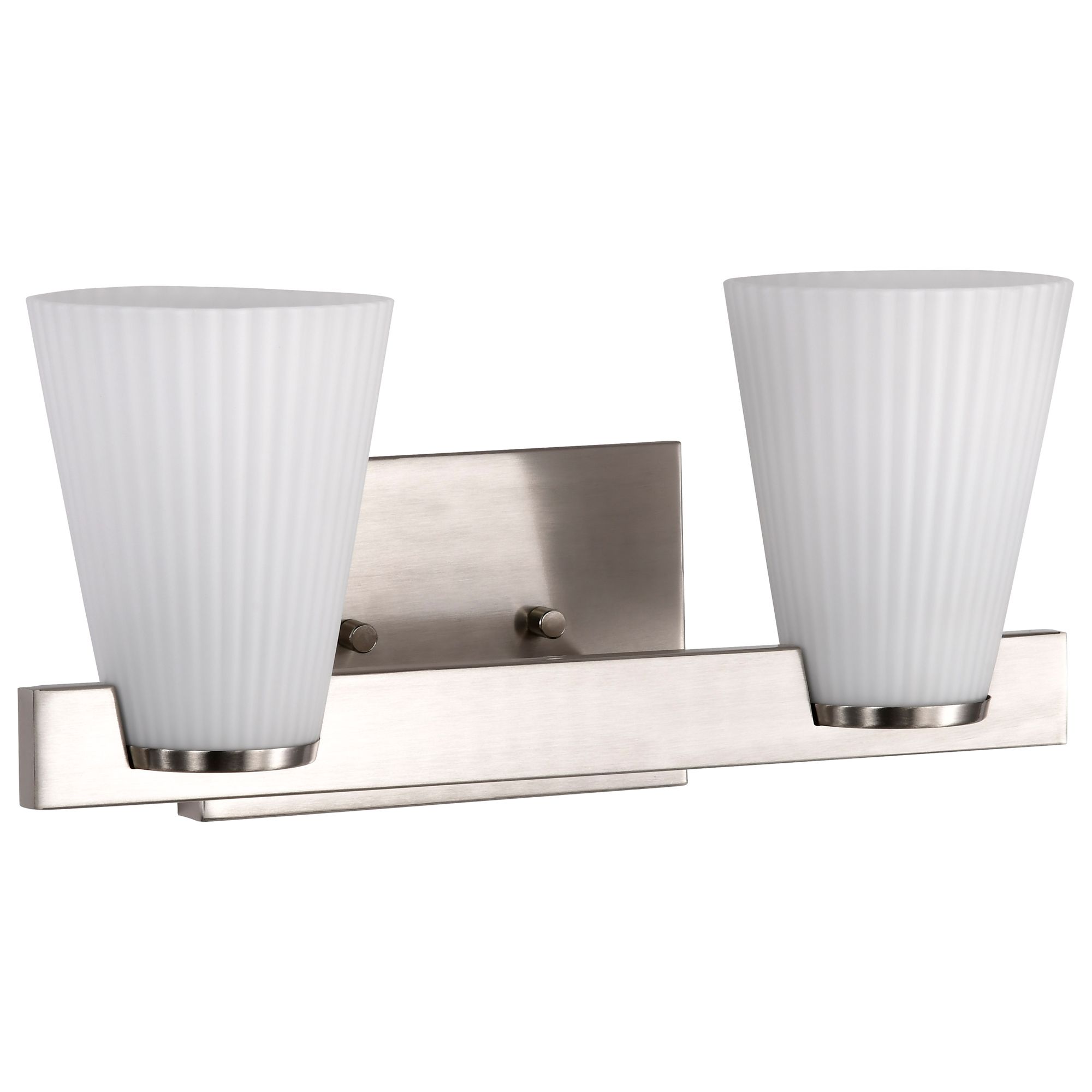 Image 5 Nuvo Royale 14 1/2" Wide Brushed Nickel 2 Light Vanity more views