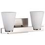 5_Nuvo Royale 14 1/2" Wide Brushed Nickel 2 Light Vanity more views