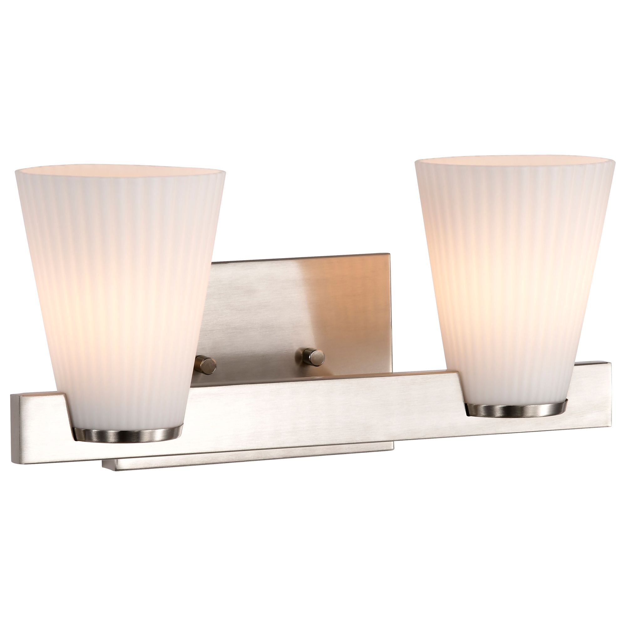 Image 6 Nuvo Royale 14 1/2" Wide Brushed Nickel 2 Light Vanity more views