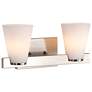 6_Nuvo Royale 14 1/2" Wide Brushed Nickel 2 Light Vanity more views