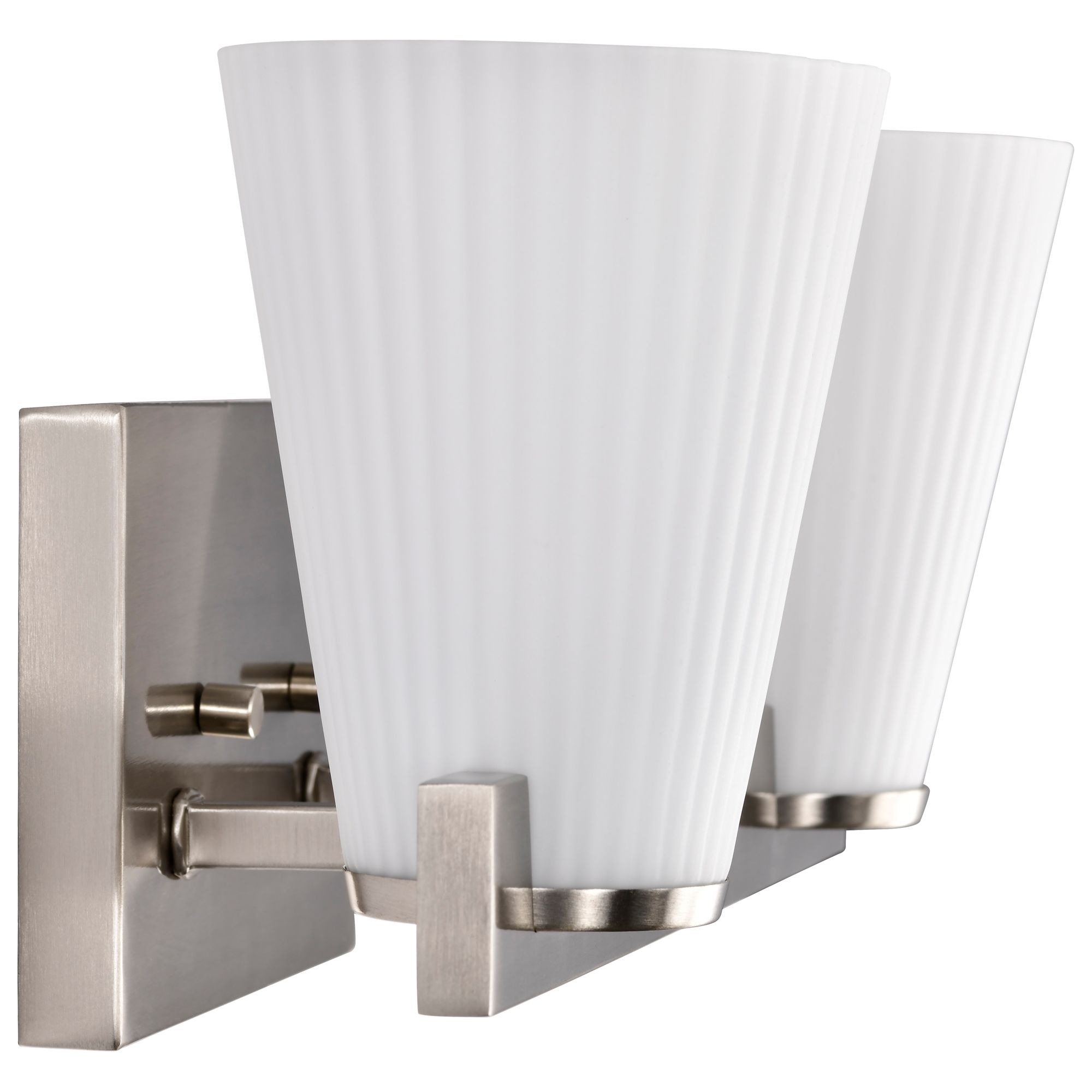 Nuvo Royale 14 1/2" Wide Brushed Nickel 2 Light Vanity
