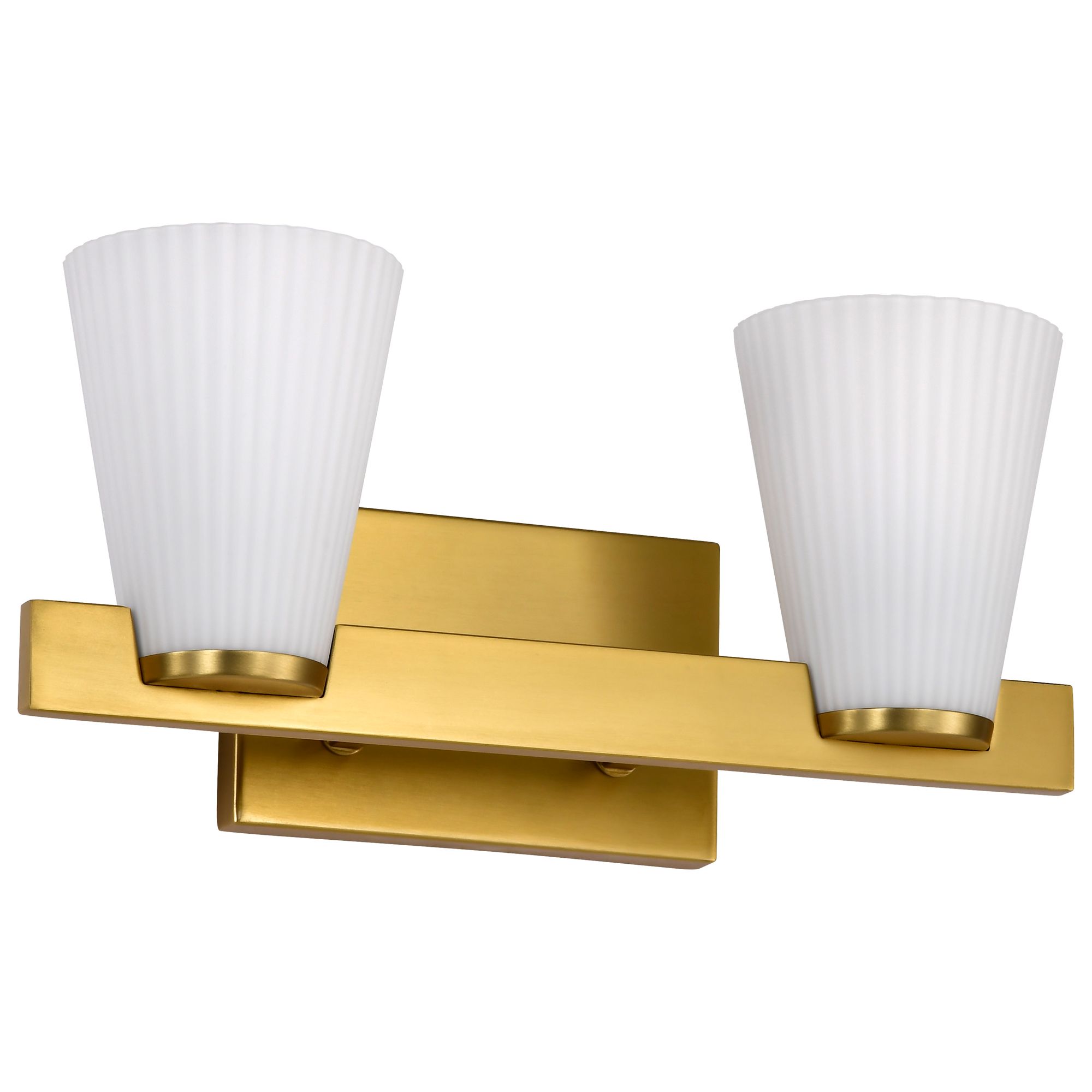 Image 3 Nuvo Royale 14 1/2" Wide Burnished Brass 2 Light Vanity more views