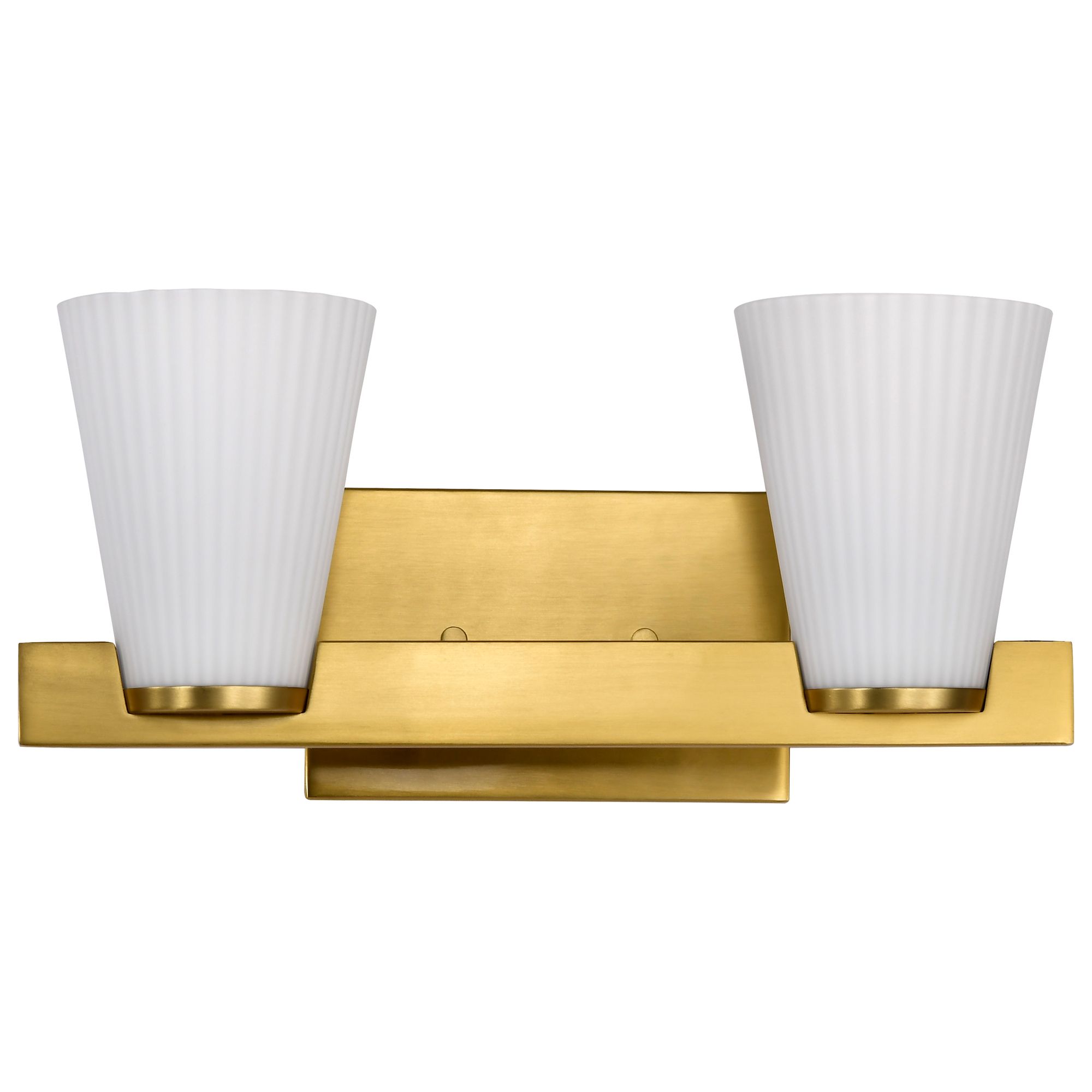 Image 5 Nuvo Royale 14 1/2" Wide Burnished Brass 2 Light Vanity more views