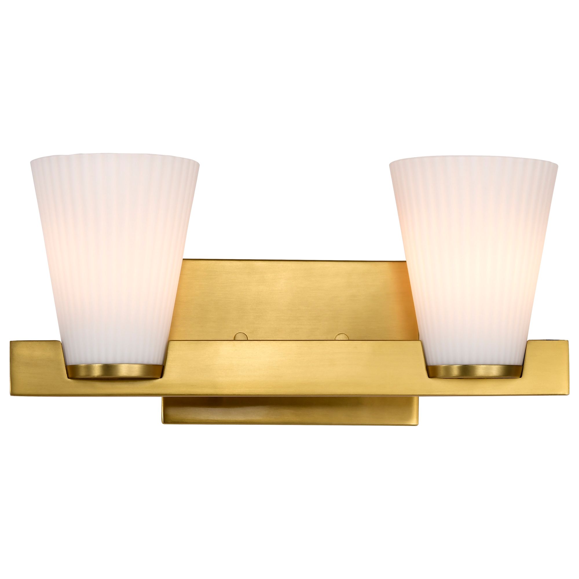 Image 6 Nuvo Royale 14 1/2" Wide Burnished Brass 2 Light Vanity more views