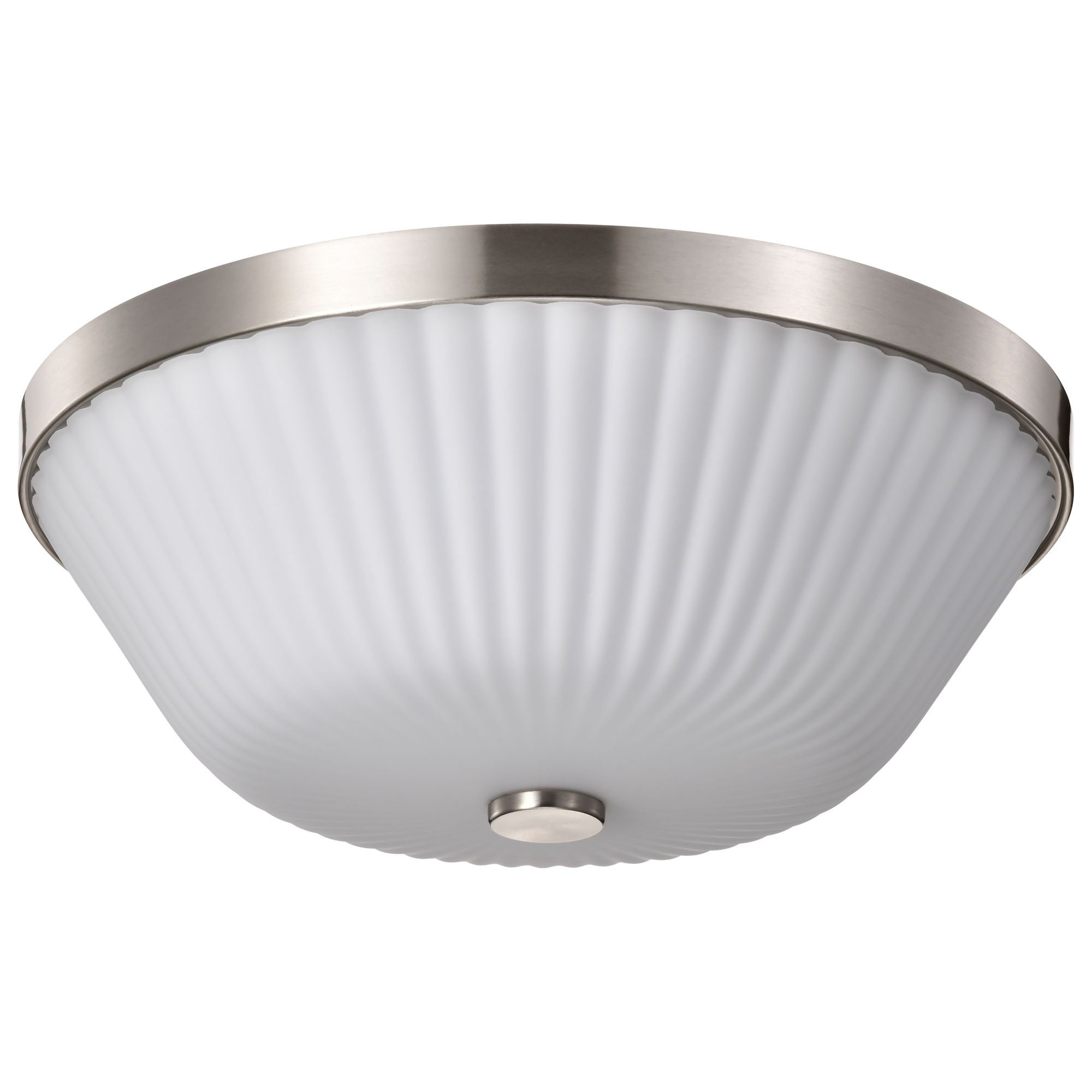 Image 2 Nuvo Royale 16" Wide Brushed Nickel 3 Light Flush Mount more views