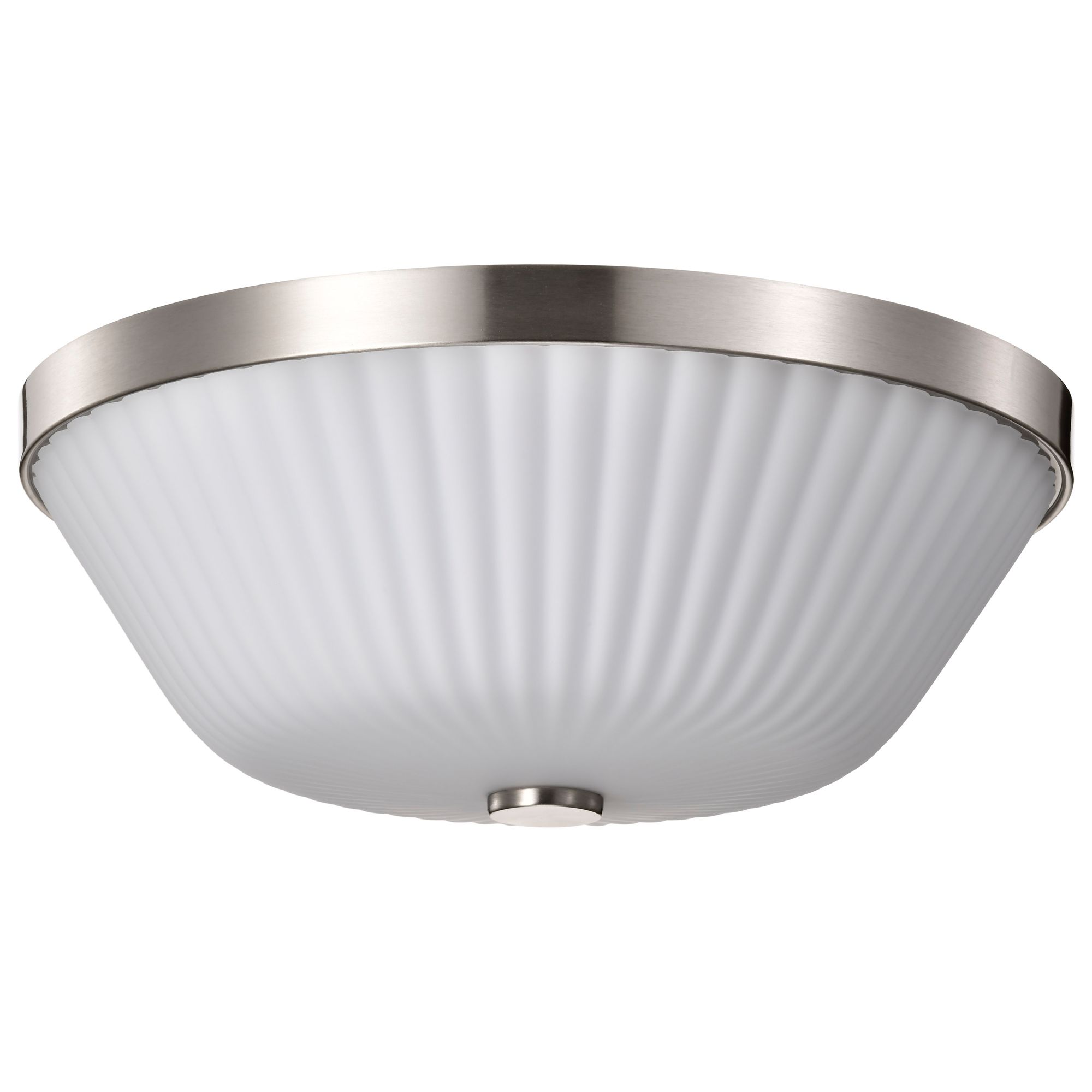 Image 5 Nuvo Royale 16" Wide Brushed Nickel 3 Light Flush Mount more views