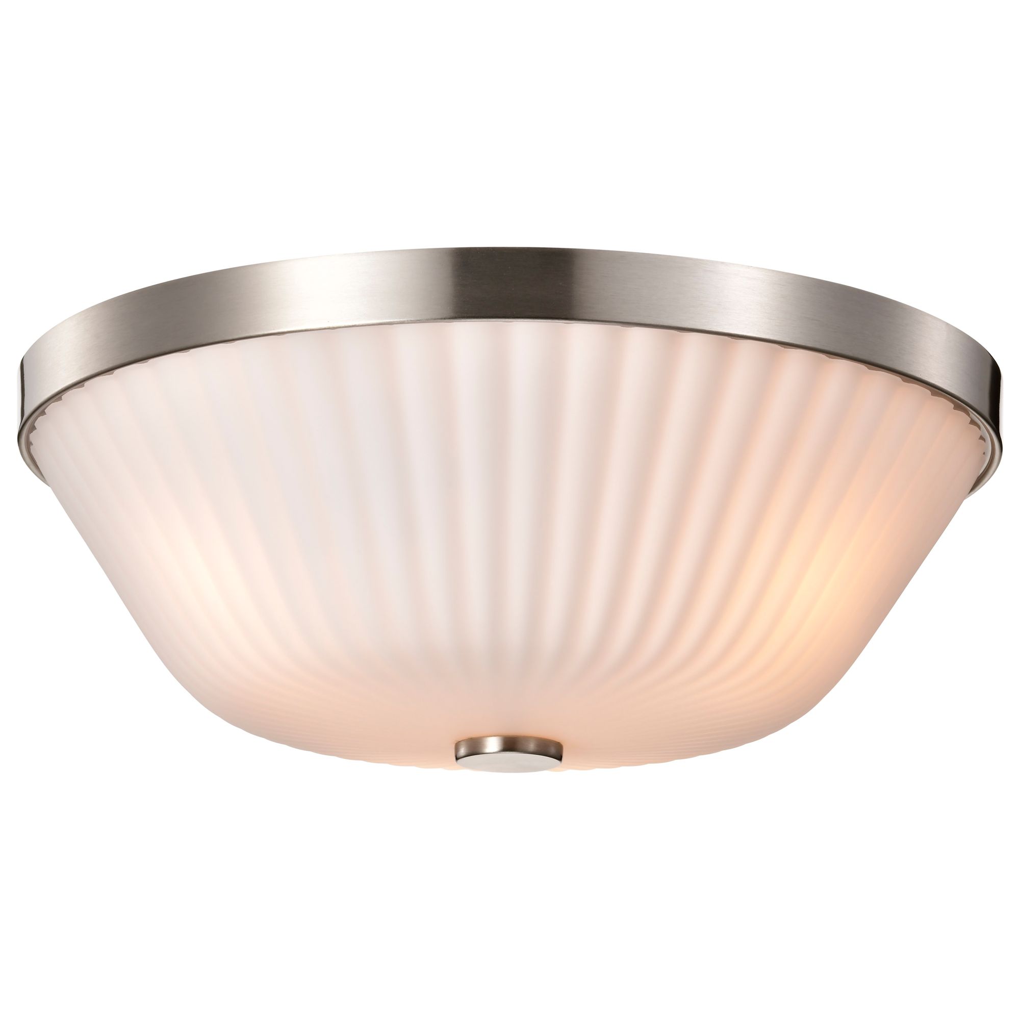 Image 6 Nuvo Royale 16" Wide Brushed Nickel 3 Light Flush Mount more views