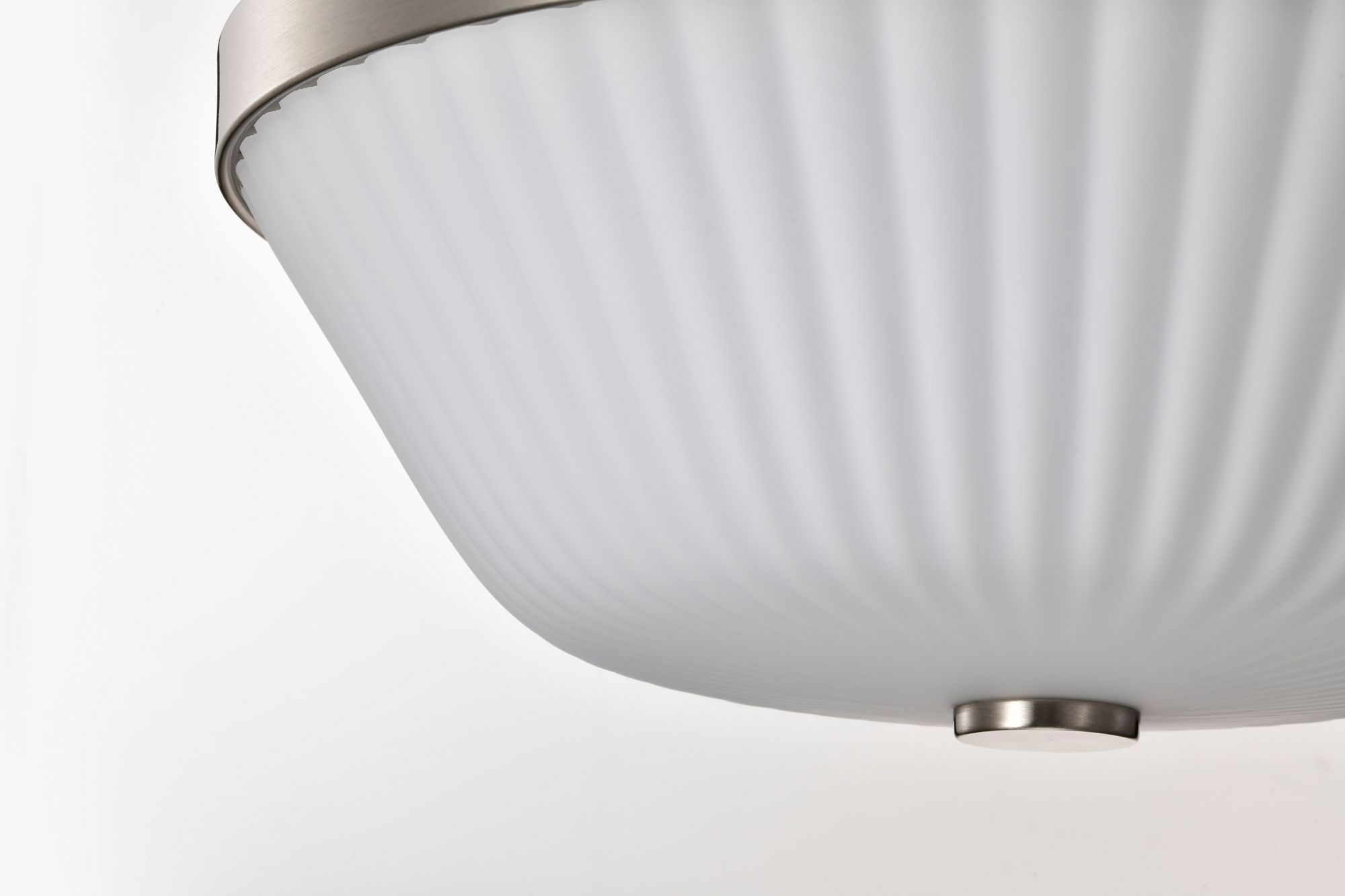 Image 7 Nuvo Royale 16" Wide Brushed Nickel 3 Light Flush Mount more views