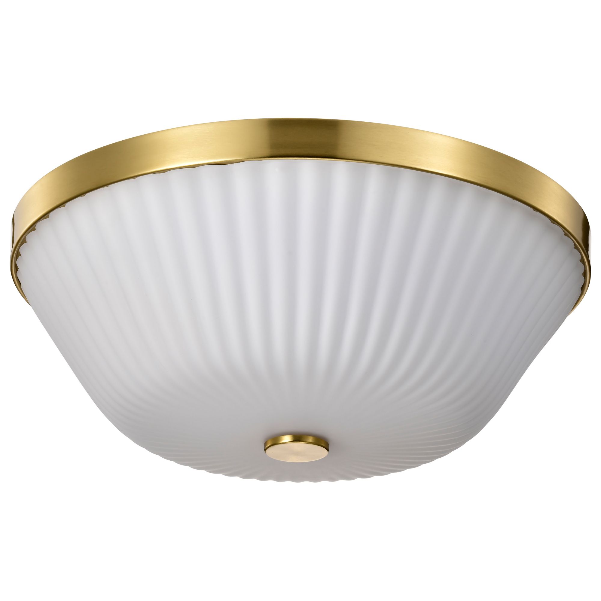 Image 2 Nuvo Royale 16" Wide Burnished Brass 3 Light Flush Mount more views