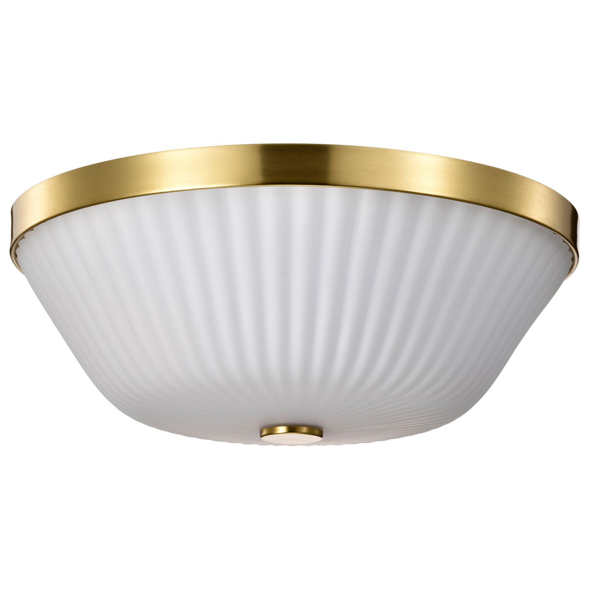 Image 3 Nuvo Royale 16" Wide Burnished Brass 3 Light Flush Mount more views