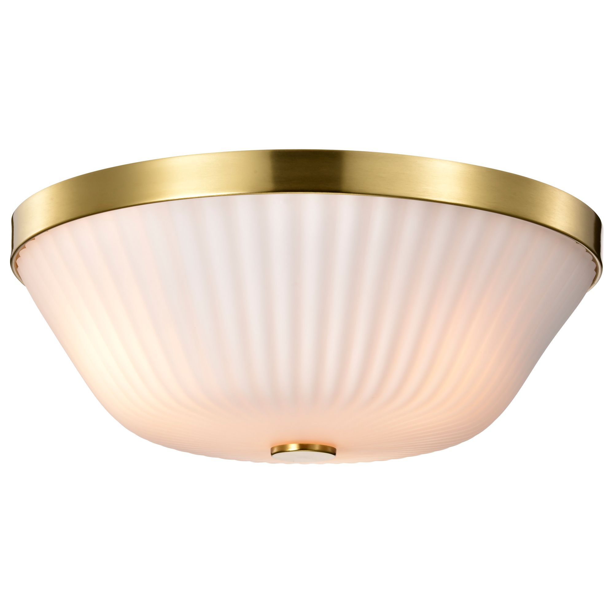 Image 4 Nuvo Royale 16" Wide Burnished Brass 3 Light Flush Mount more views