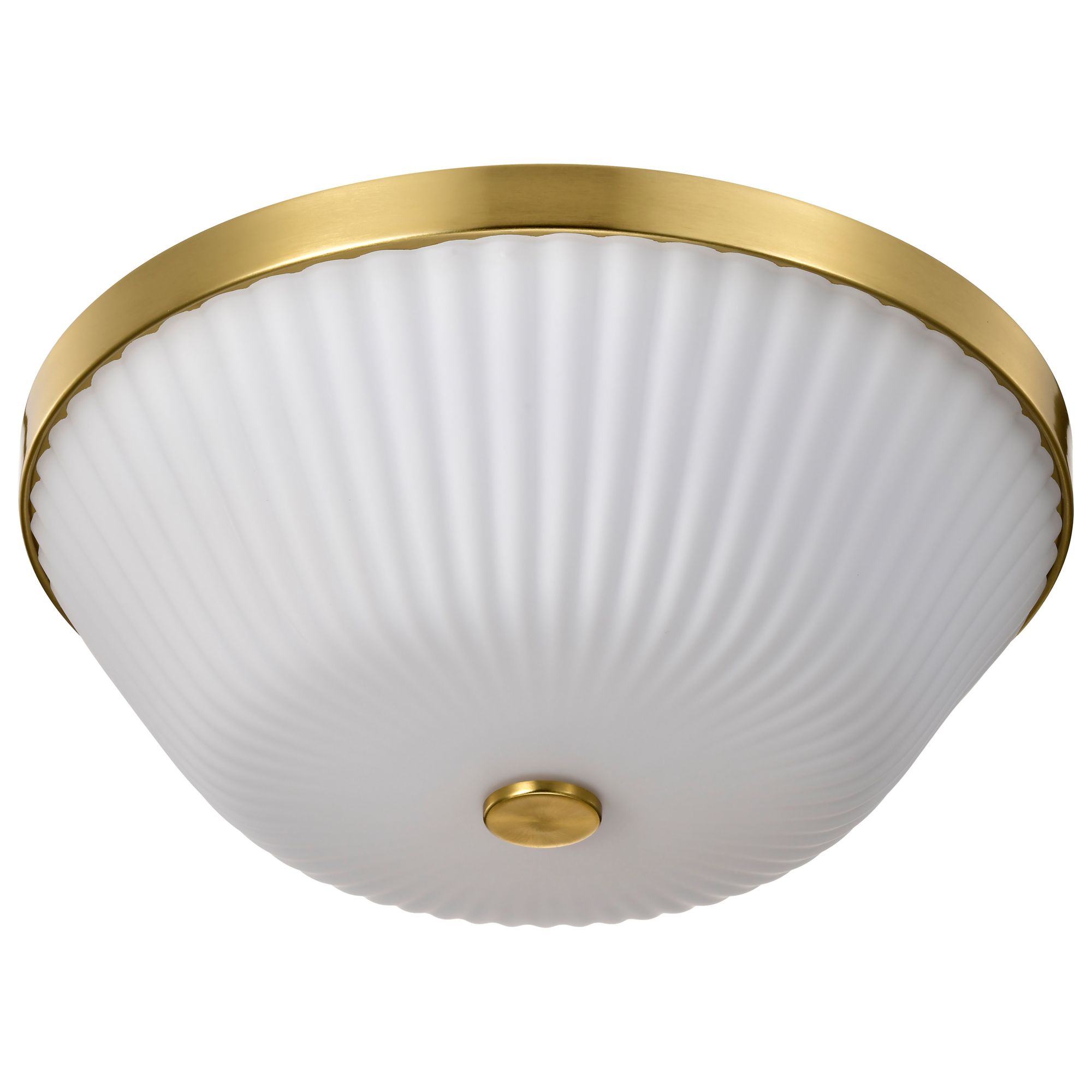 Image 5 Nuvo Royale 16" Wide Burnished Brass 3 Light Flush Mount more views