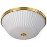 5_Nuvo Royale 16" Wide Burnished Brass 3 Light Flush Mount more views
