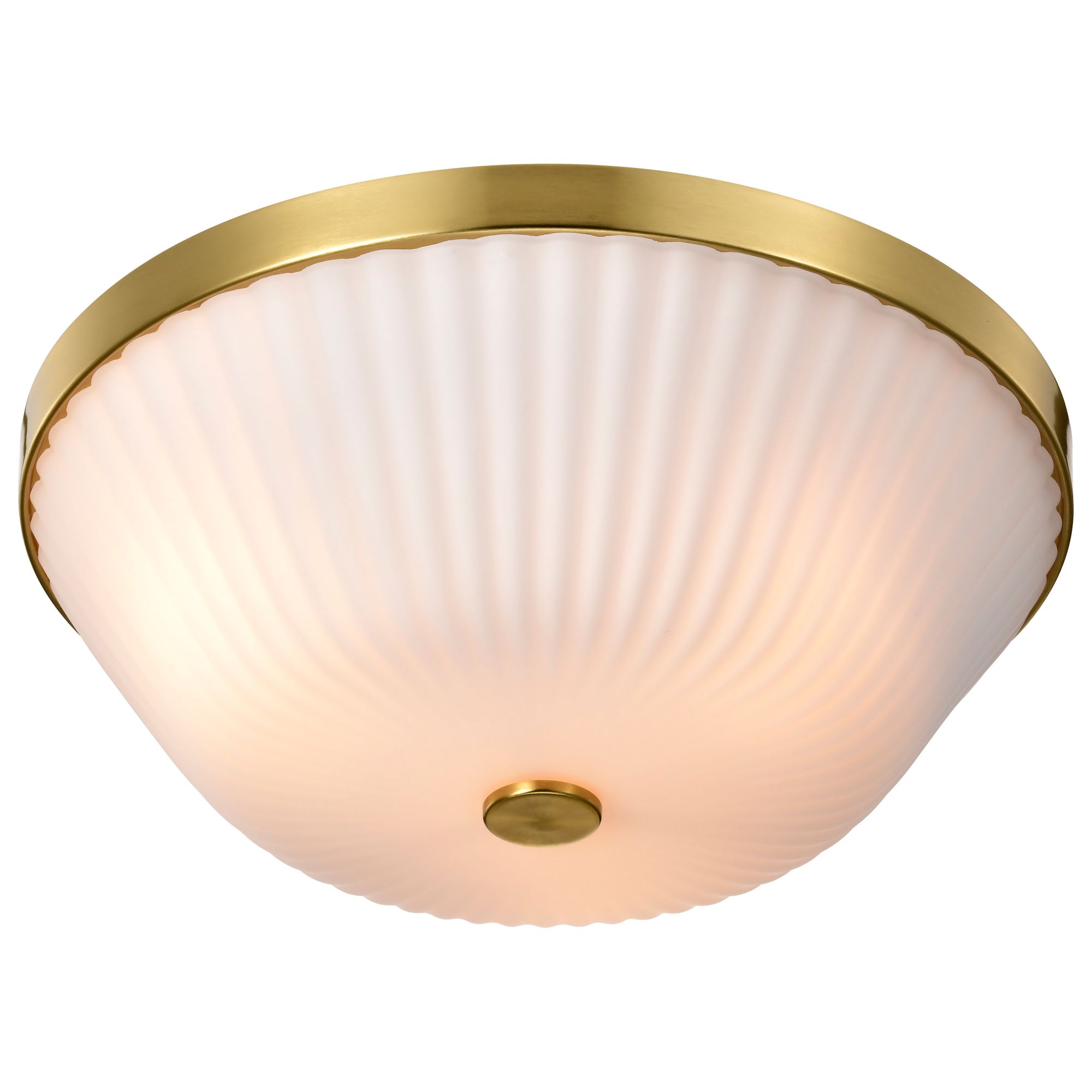 Image 6 Nuvo Royale 16" Wide Burnished Brass 3 Light Flush Mount more views