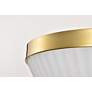 7_Nuvo Royale 16" Wide Burnished Brass 3 Light Flush Mount more views