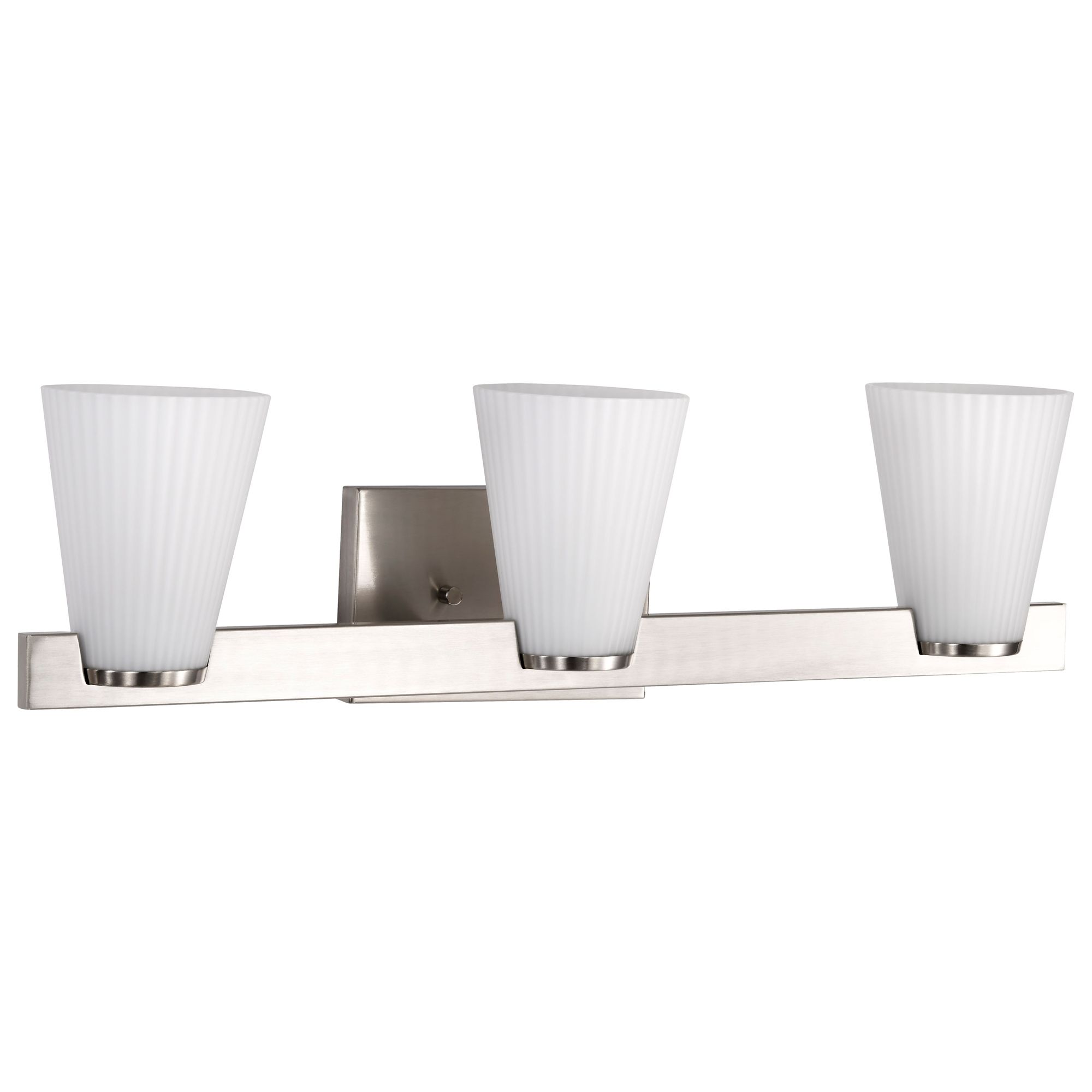 Image 3 Nuvo Royale 24" Wide Brushed Nickel 3 Light Vanity more views