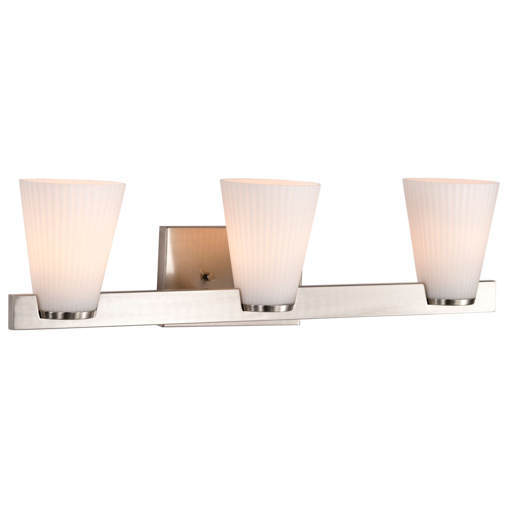 Image 4 Nuvo Royale 24" Wide Brushed Nickel 3 Light Vanity more views