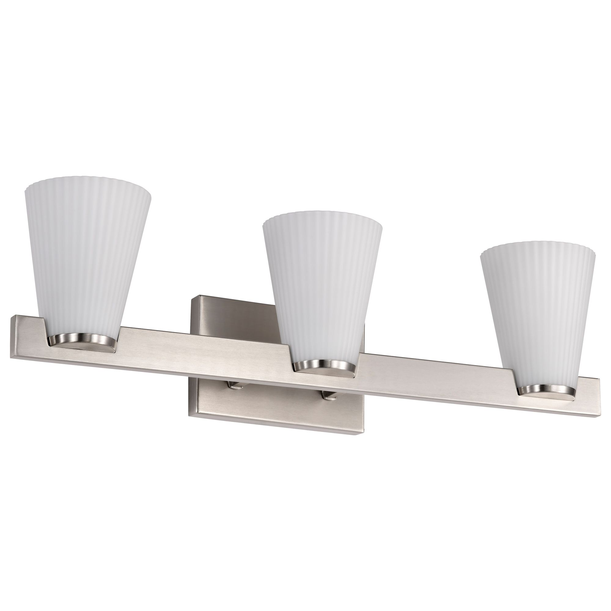 Image 5 Nuvo Royale 24" Wide Brushed Nickel 3 Light Vanity more views