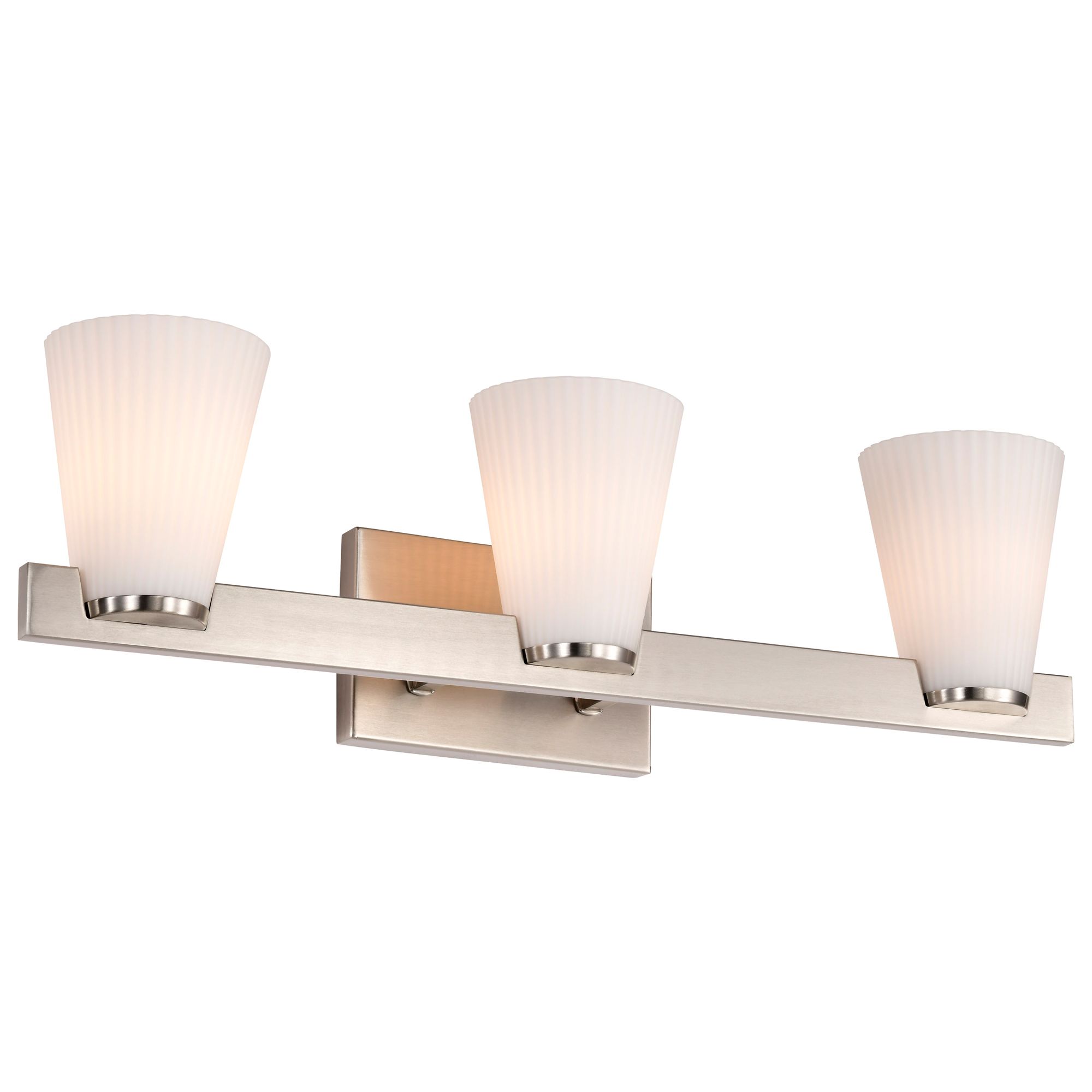 Image 6 Nuvo Royale 24" Wide Brushed Nickel 3 Light Vanity more views