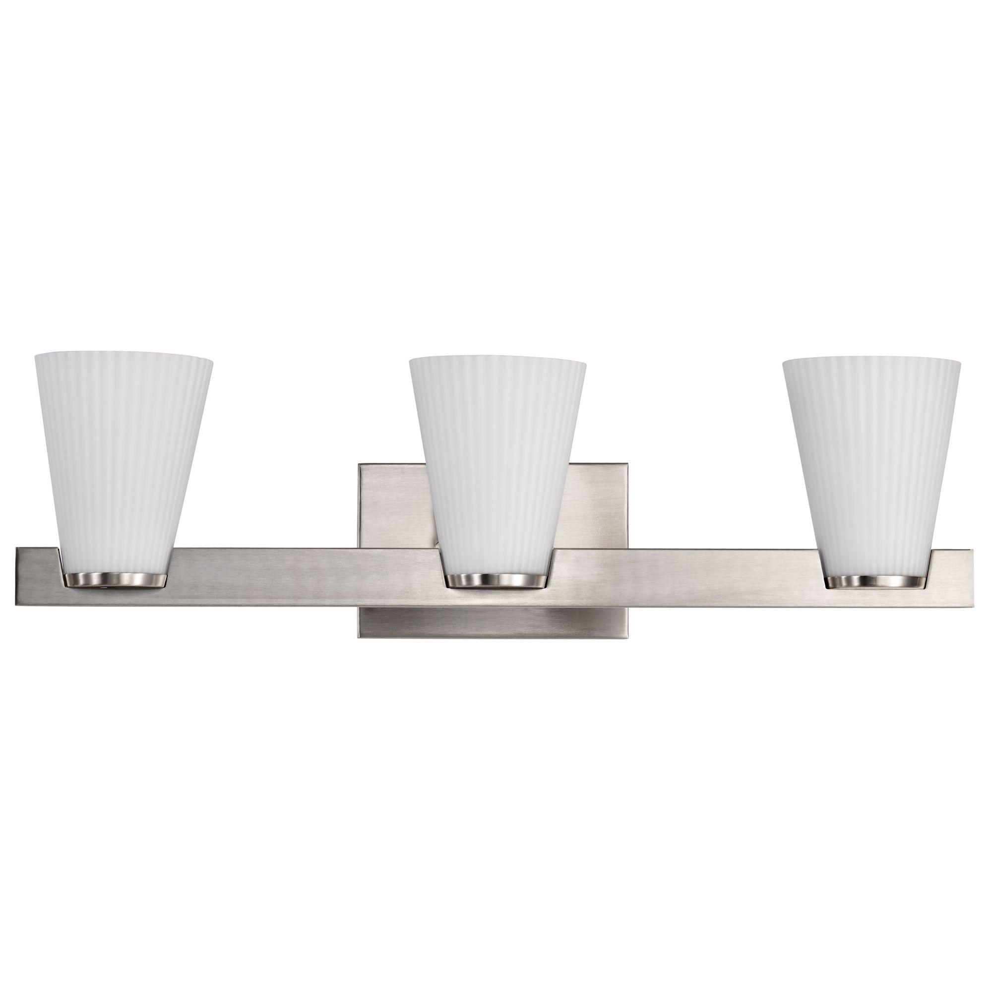 Image 7 Nuvo Royale 24" Wide Brushed Nickel 3 Light Vanity more views