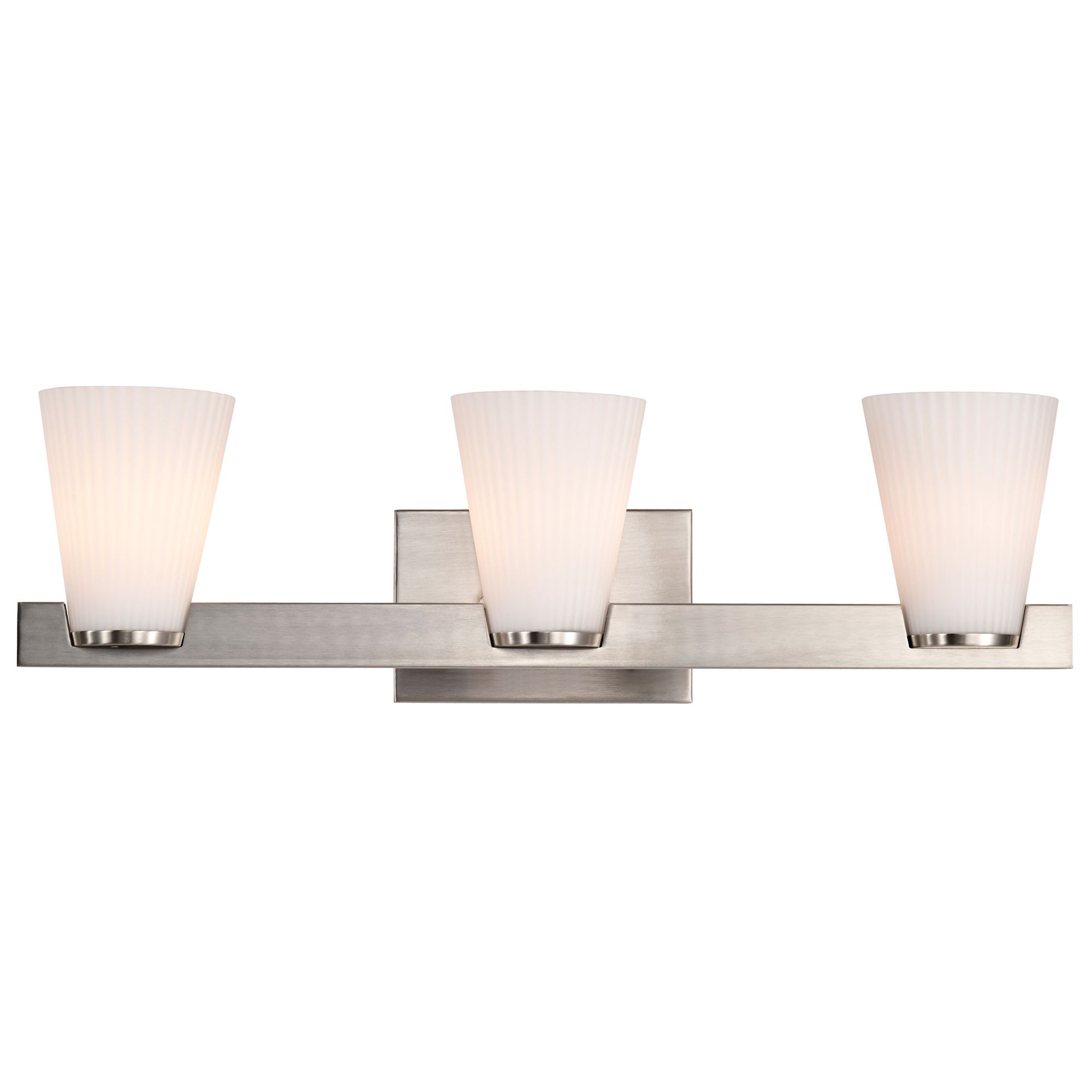 Nuvo Royale 24" Wide Brushed Nickel 3 Light Vanity