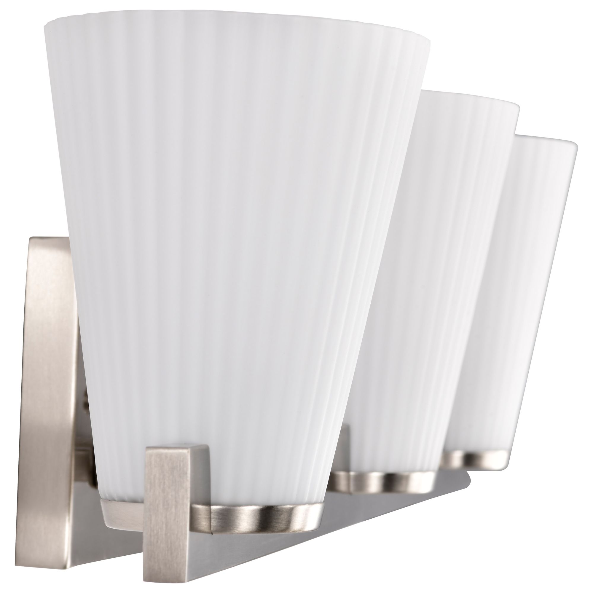 Nuvo Royale 24" Wide Brushed Nickel 3 Light Vanity