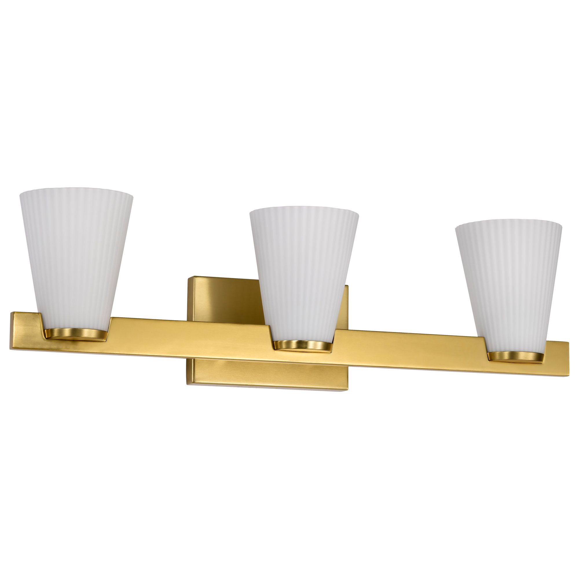 Image 2 Nuvo Royale 24" Wide Burnished Brass 3 Light Vanity more views