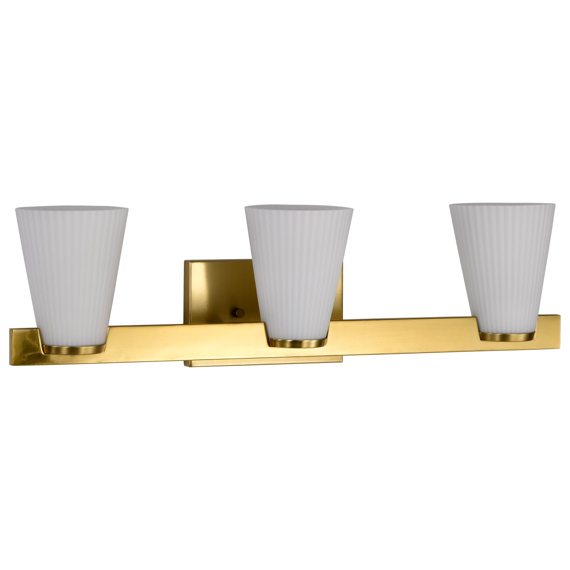Image 3 Nuvo Royale 24" Wide Burnished Brass 3 Light Vanity more views