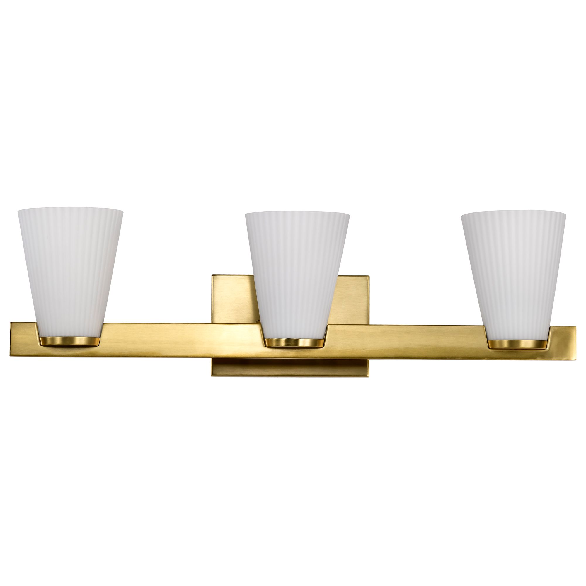 Image 5 Nuvo Royale 24" Wide Burnished Brass 3 Light Vanity more views