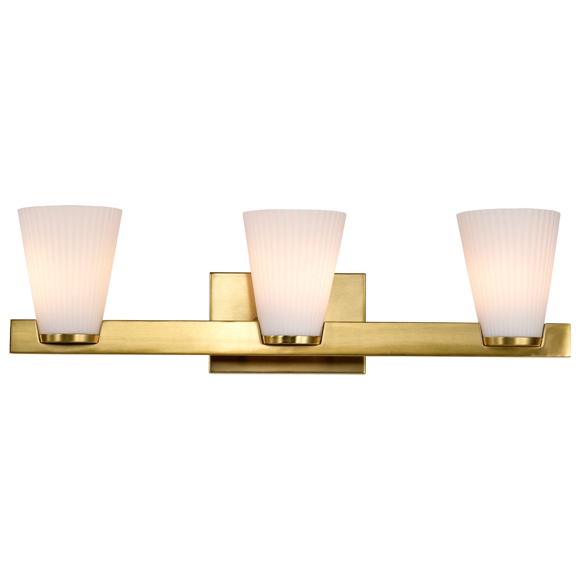 Image 6 Nuvo Royale 24" Wide Burnished Brass 3 Light Vanity more views