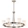Nuvo Royale 30" Wide Brushed Nickel 6 Light Chandelier