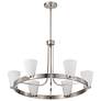 5_Nuvo Royale 30" Wide Brushed Nickel 6 Light Chandelier more views