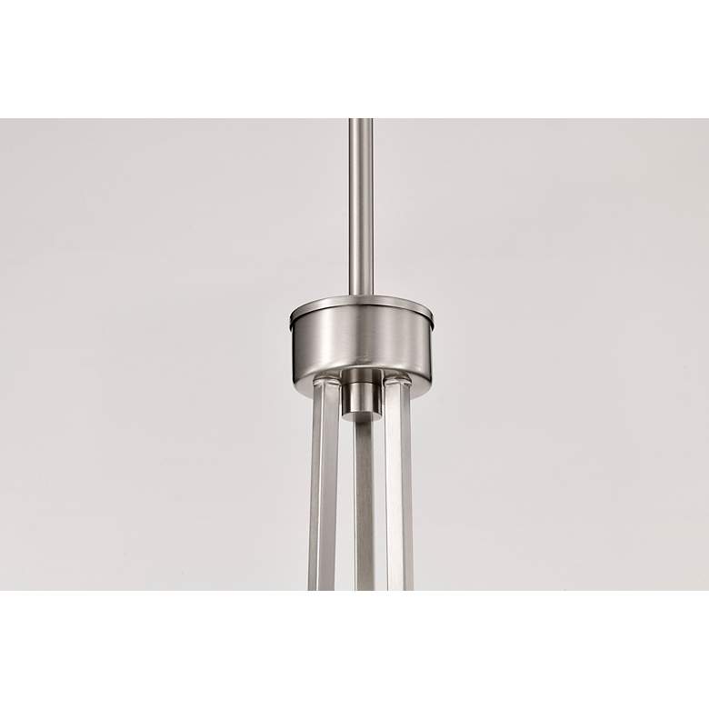 Image 7 Nuvo Royale 30" Wide Brushed Nickel 6 Light Chandelier more views