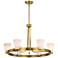 Nuvo Royale 30" Wide Burnished Brass 6 Light Chandelier