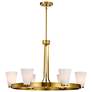 4_Nuvo Royale 30" Wide Burnished Brass 6 Light Chandelier more views