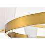 7_Nuvo Royale 30" Wide Burnished Brass 6 Light Chandelier more views