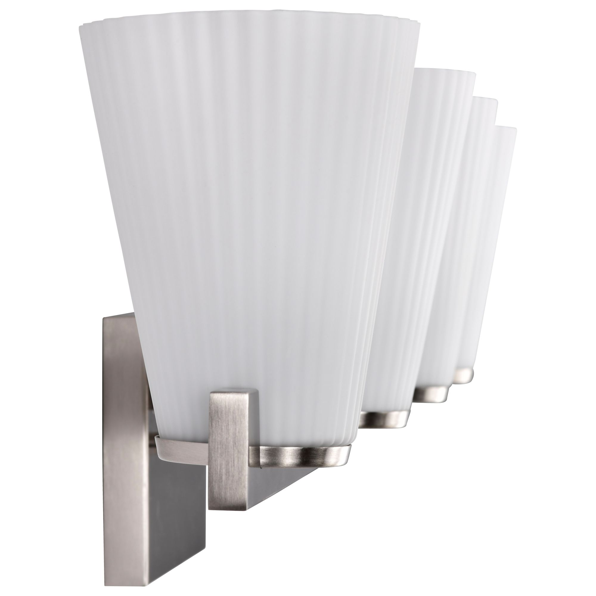 Nuvo Royale 33 1/2" Wide Brushed Nickel 4 Light Vanity