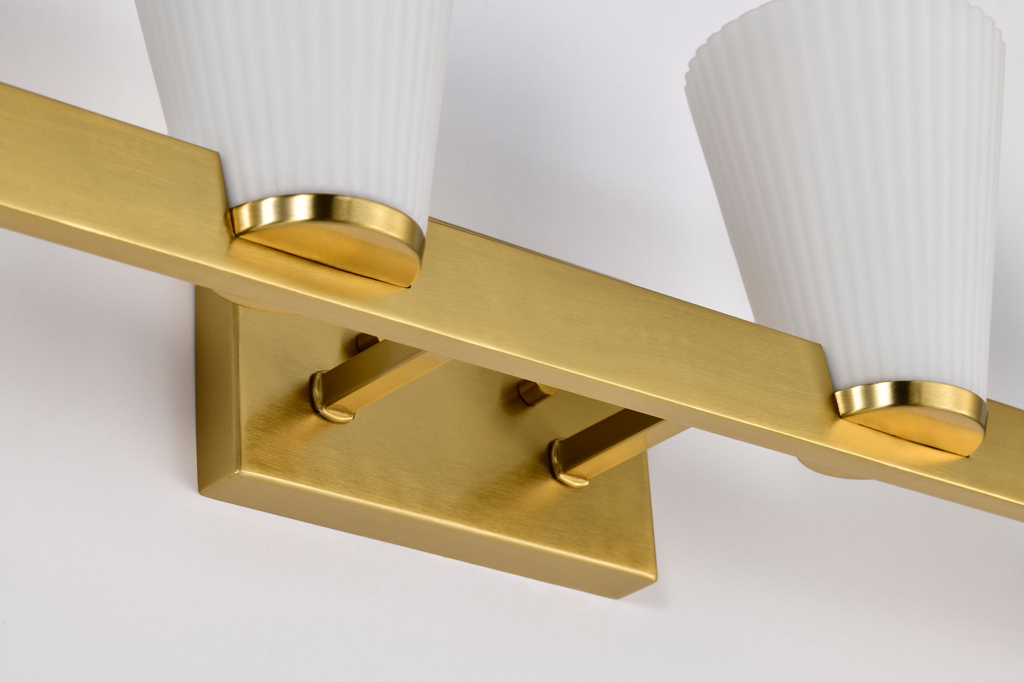 Nuvo Royale 33 1/2" Wide Burnished Brass 4 Light Vanity