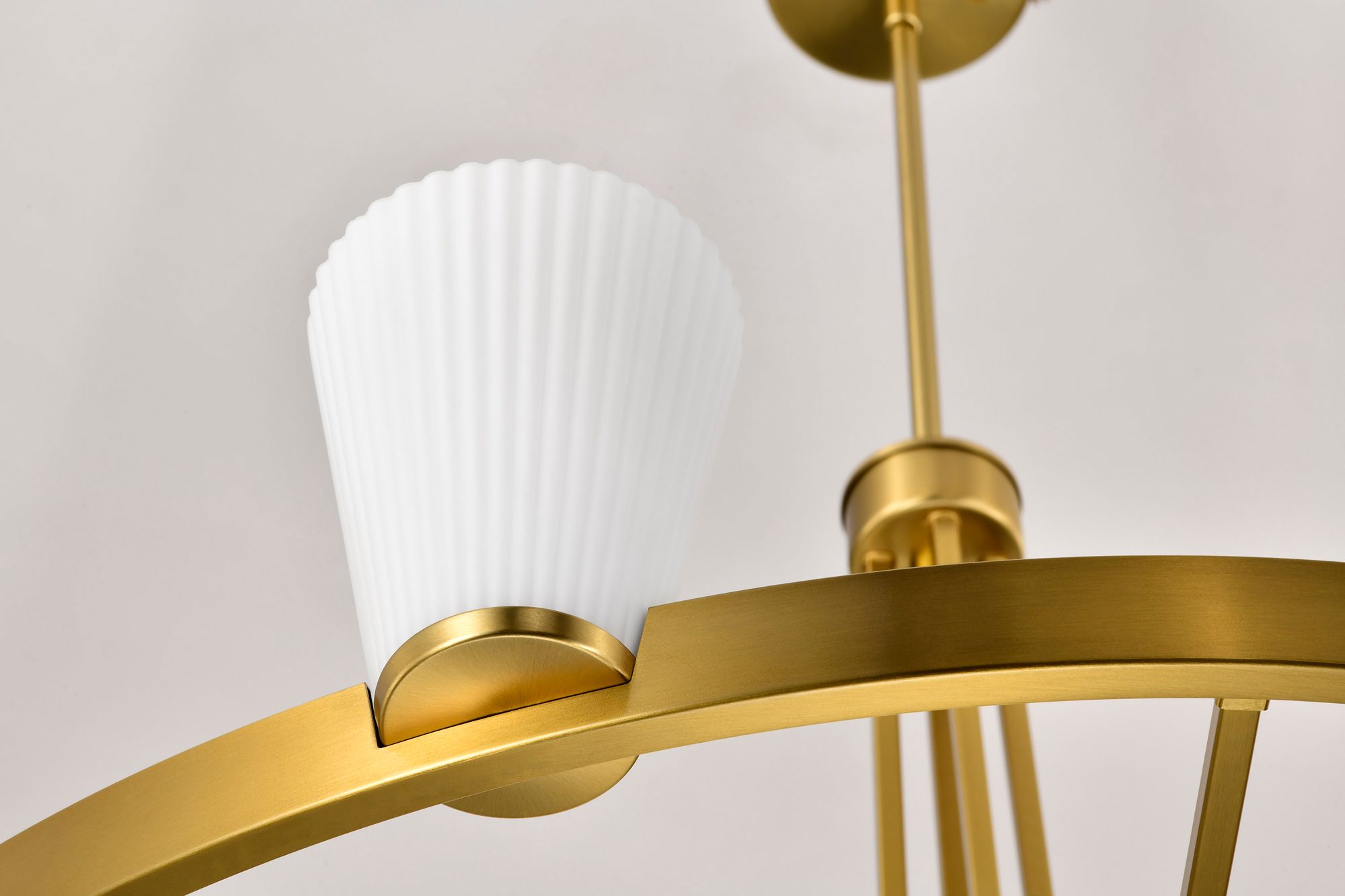 Nuvo Royale 40" Wide Burnished Brass 8 Light Chandelier