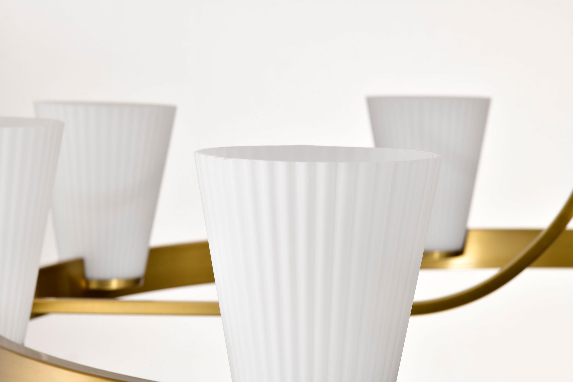 Nuvo Royale 40" Wide Burnished Brass 8 Light Chandelier