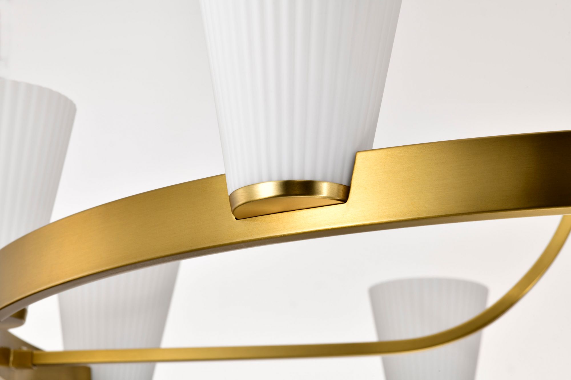 Nuvo Royale 40" Wide Burnished Brass 8 Light Chandelier