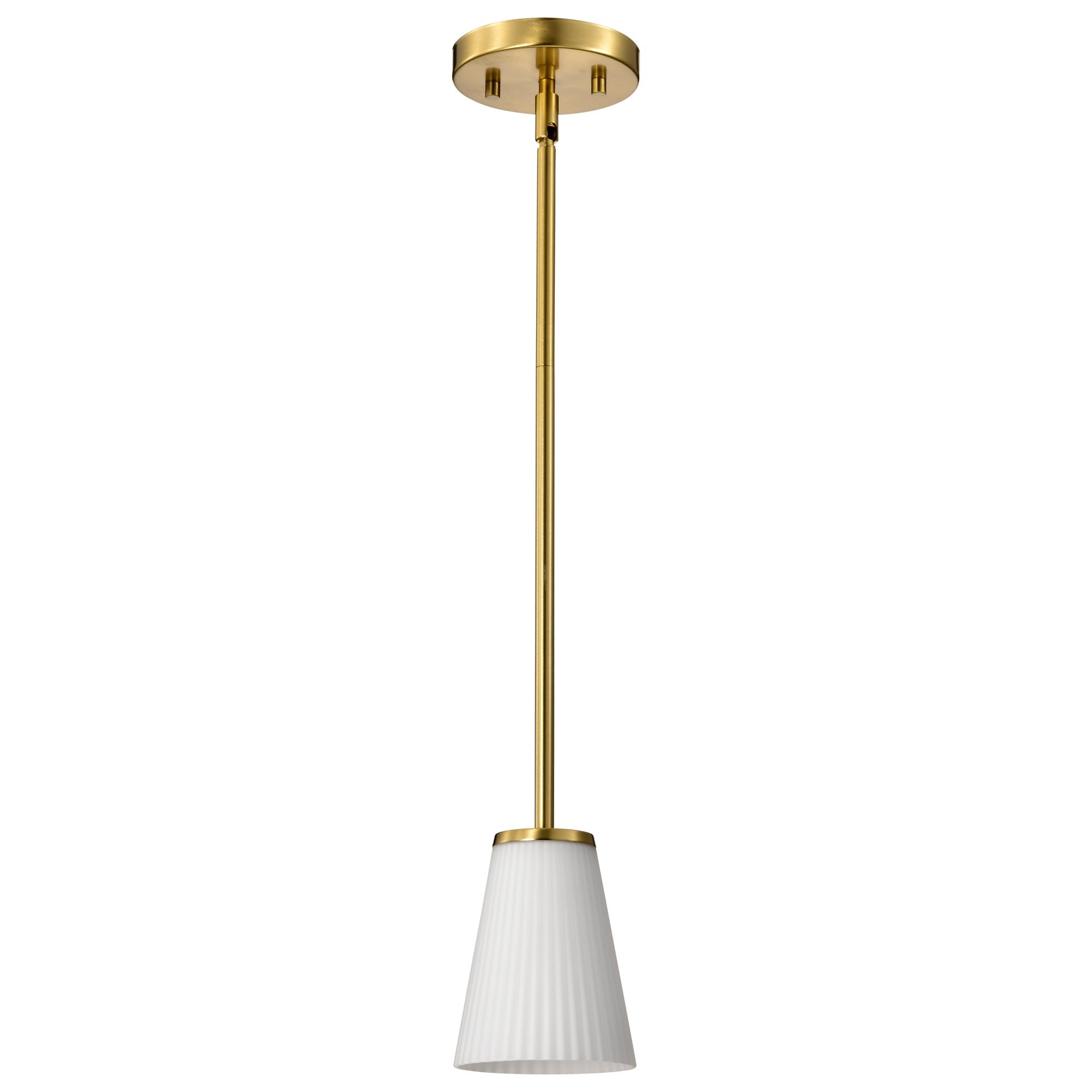 Image 3 Nuvo Royale 5" Wide Burnished Brass Mini Pendant more views