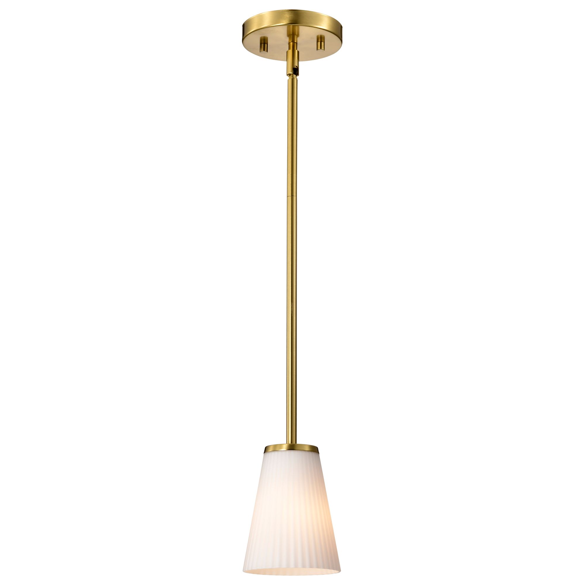 Image 4 Nuvo Royale 5" Wide Burnished Brass Mini Pendant more views