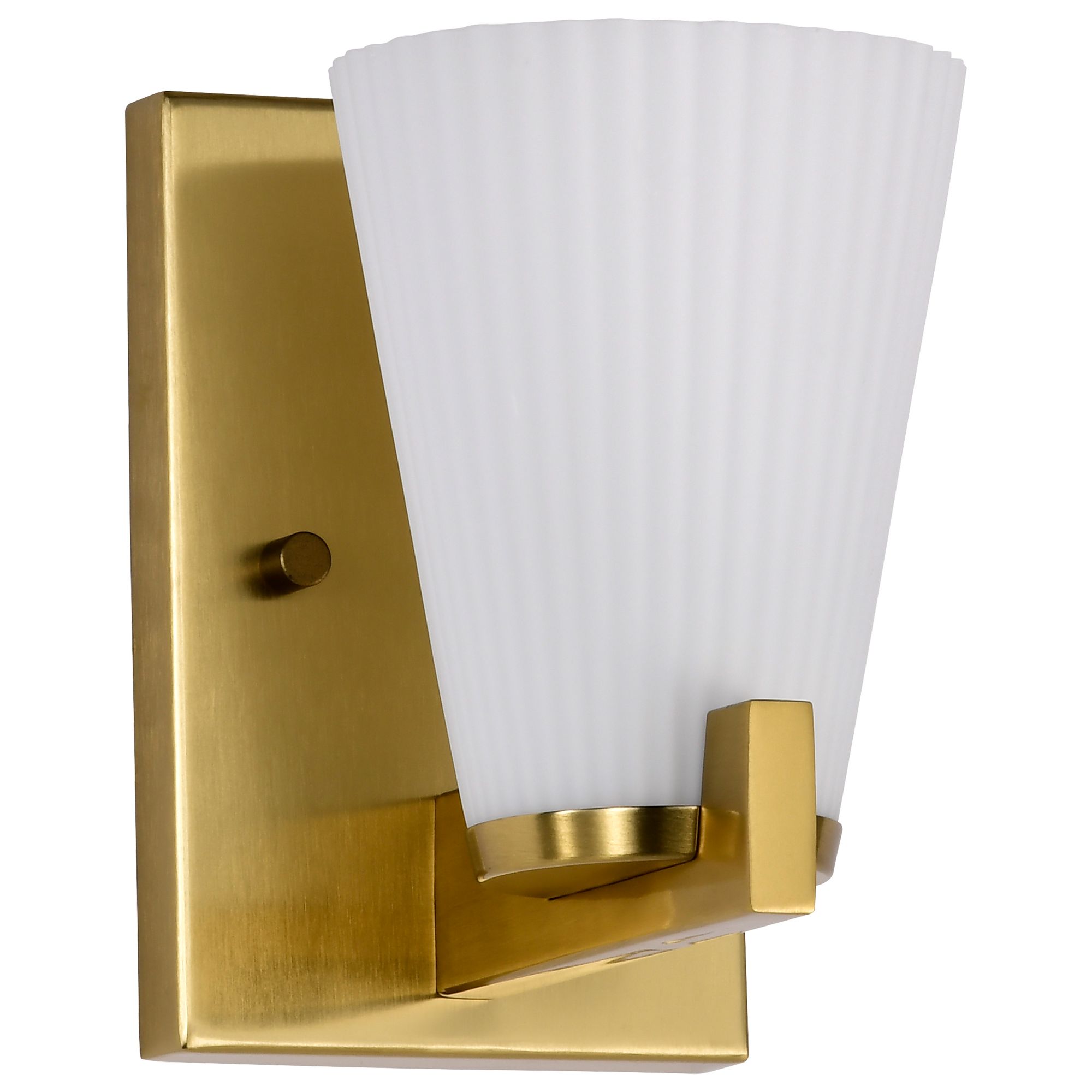 Image 2 Nuvo Royale 7" High Burnished Brass 1 Light Vanity more views