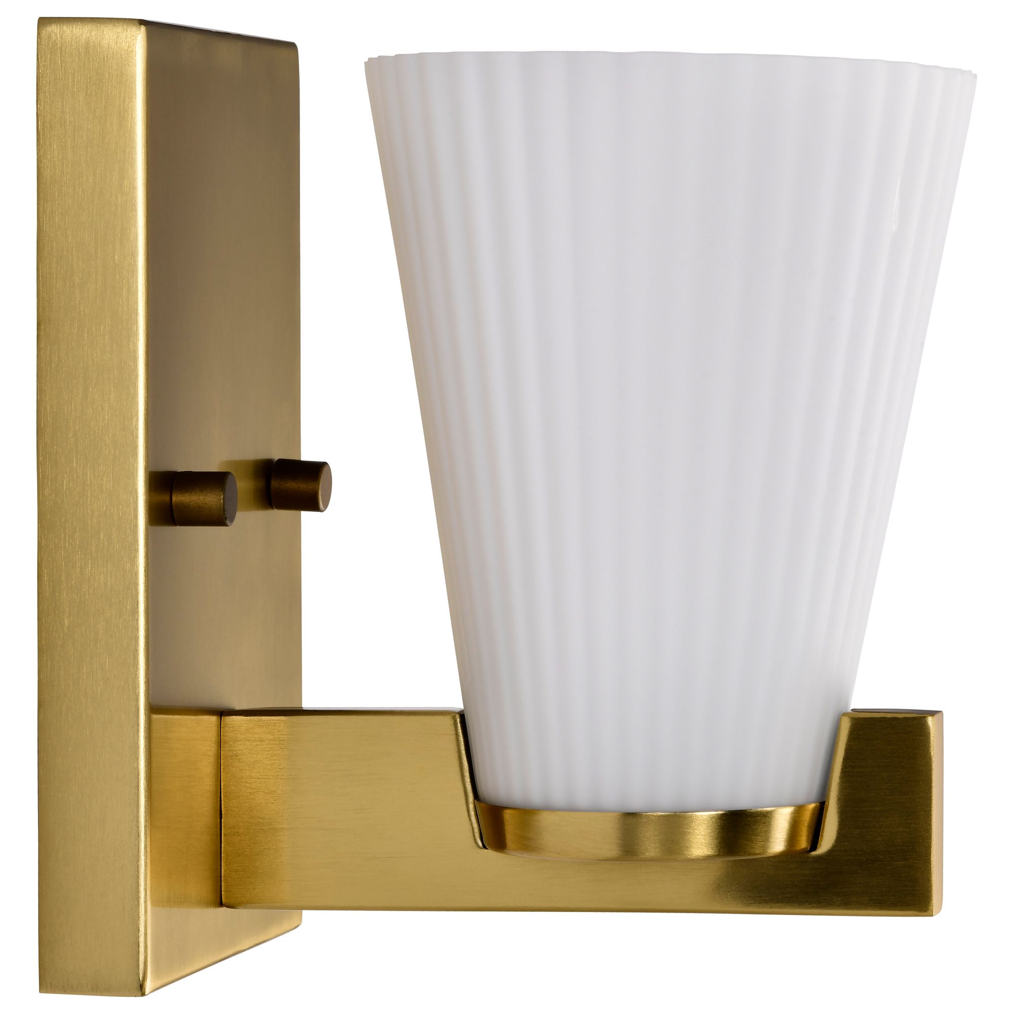 Nuvo Royale 7" High Burnished Brass 1 Light Vanity
